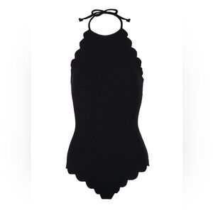 Marysia black scalloped one piece size Medium